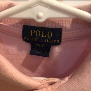Boys pink polo shirt